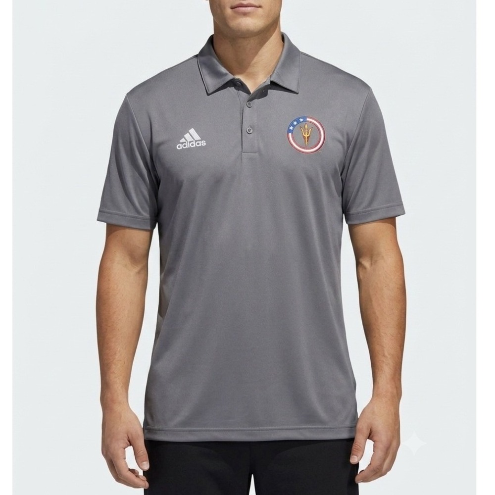 Adidas Arizona State Sun Devils ASU‎ Polo Shirt Grey Mens XL New